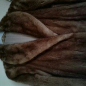 Mink long coat